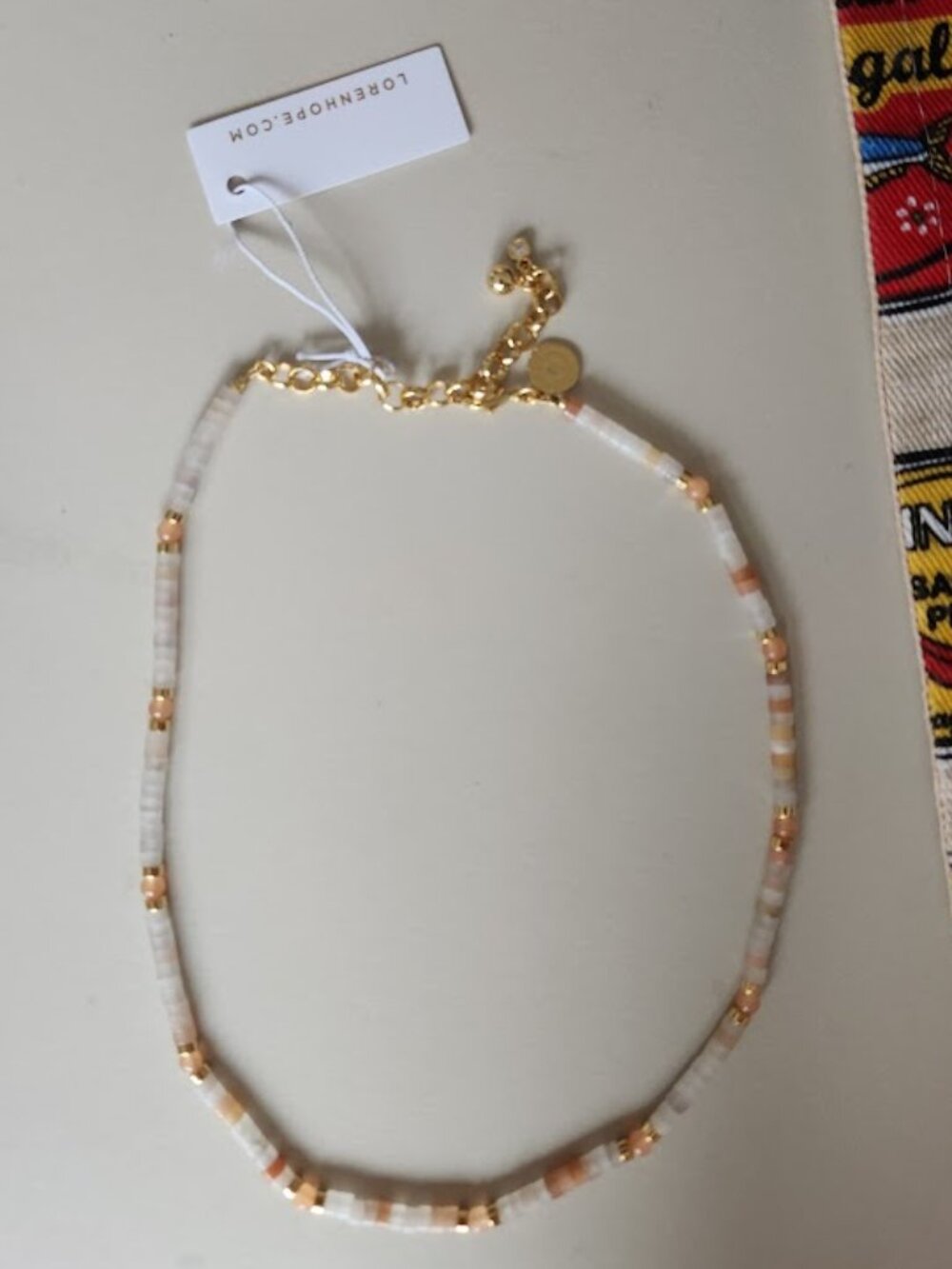 Loren Hope Oriel Necklace in White semi precious stones
